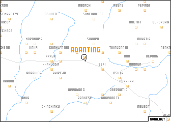 map of Adanting