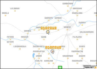 map of Adarawa