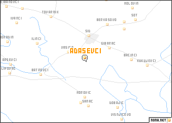 map of Adaševci