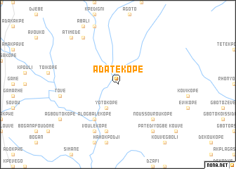 map of Adaté Kopé