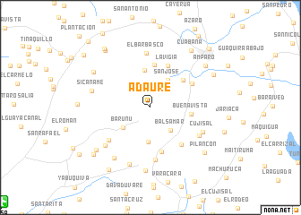 map of Adaure