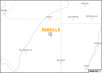 map of Adaville