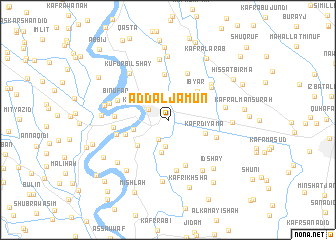 map of Ad Daljamūn