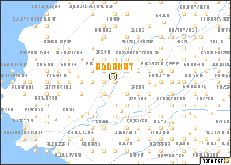 map of Ad Dāmāt
