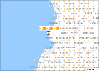 map of Ad Daqārīn