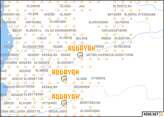 map of Aḑ Ḑay‘ah