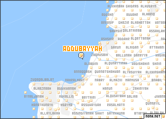 map of Aḑ Ḑubayyah