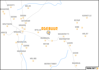 map of Ādebu‘ur