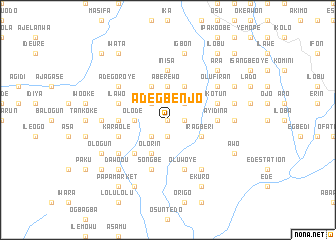 map of Adegbenjo