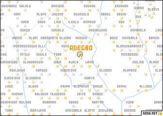 map of Adegbo