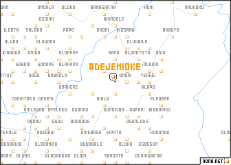 map of Adejemi Oke