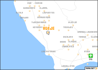 map of Adeje