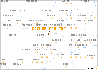 map of Adekar Kebouche