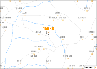 map of Adeko