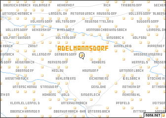 map of Adelmannsdorf