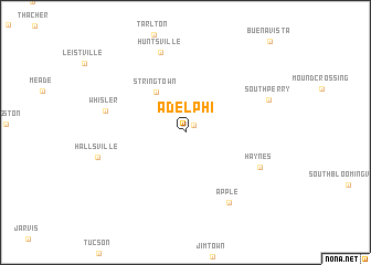 map of Adelphi