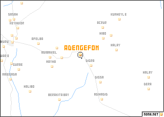 map of Ādengefom