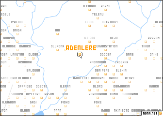 map of Adenlere