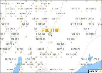 map of Adentan