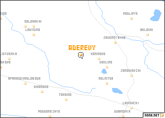 map of Aderevy
