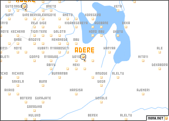 map of Āderē