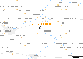 map of Adersleben