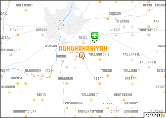 map of Adh Dhahabīyah