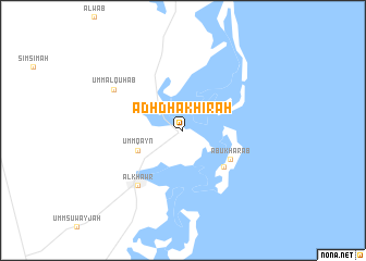 map of Adh Dhakhīrah