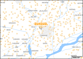 map of Adhowāl