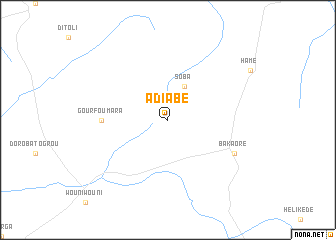 map of Adiabé