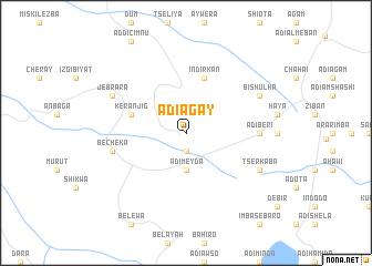 map of Ādī Āgay