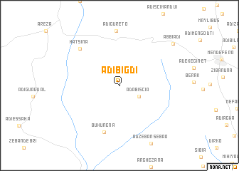 map of Adi-Bigdi