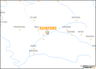 map of Adibrobo