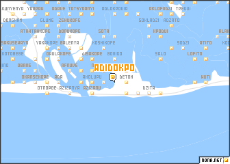 map of Adidokpo