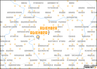 map of Adiembra