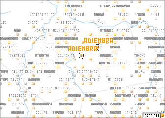 map of Adiembra