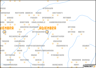 map of Adiembra