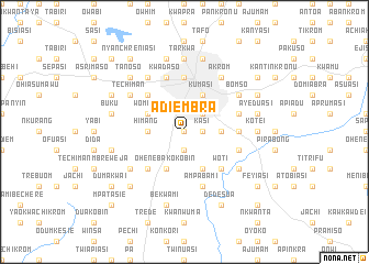 map of Adiembra