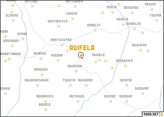 map of Ādī Fēla