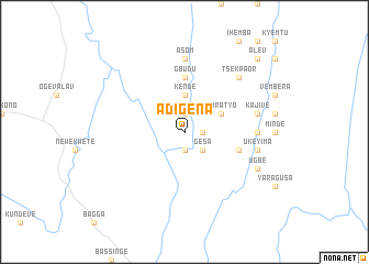 map of Adigena