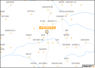 map of Ādī Gudom