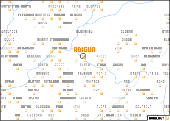 map of Adigun