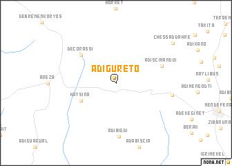 map of Ādī-Gureto