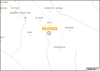map of Ādī Kʼaga