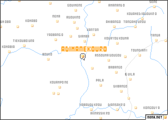 map of Adimanékouro