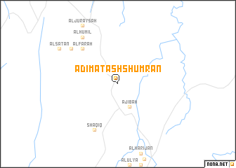map of ‘Adīmat ash Shumrān