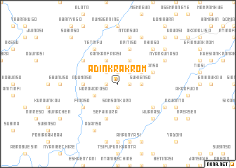 map of Adinkrakrom