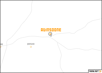 map of Adinsoone