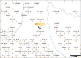 map of Ādīsgē