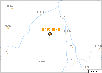 map of Ādī Shuma